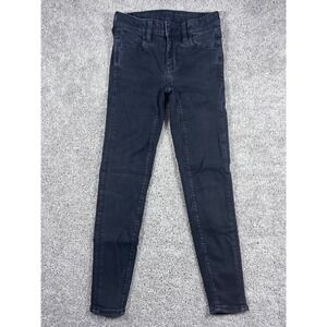 American‎ Eagle Next Level Stretch Black Wash Skinny Jeans Size 000 Short
